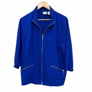 Chico's Zenergy Vibrant Blue Jacket size 3